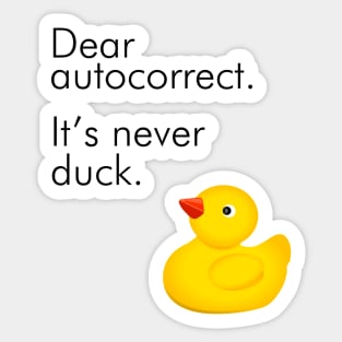 Duck Sticker